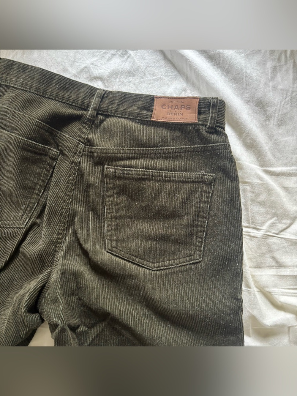 Women’s Chaps dark olive boot-cut cords - Picture 5 of 8